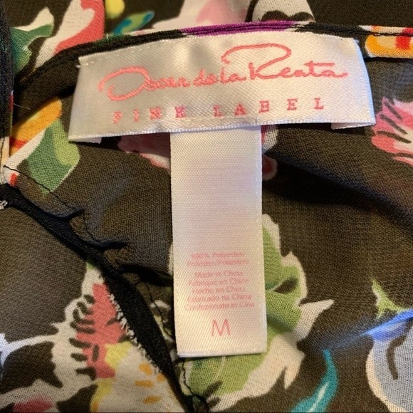 Oscar de l Renta Pink Label Floral Nightgown, Size Medium - Picture 5 of 5